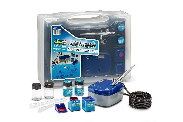 Basic Set med kompressor i gruppen SPORT, FRITID & HOBBY / Hobby / Airbrush / Sprutpistoler hos TP E-commerce Nordic AB (A09890)