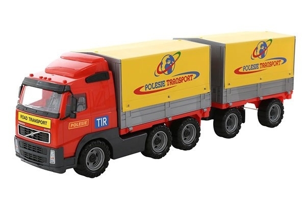 Volvo Lastbil Framvagn med Släp 775x190x250mm i gruppen LEKSAKER, BARN- & BABYPRODUKTER / Leksaker / Leksaksbilar & andra fordon hos TP E-commerce Nordic AB (A10053)