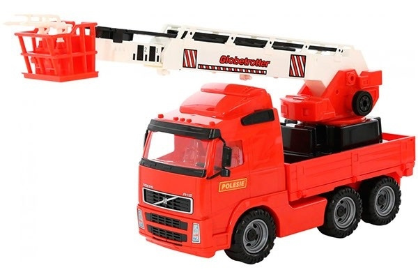 Volvo Brandbil med Kran på Flak 580x195x340mm i gruppen LEKSAKER, BARN- & BABYPRODUKTER / Leksaker / Leksaksbilar & andra fordon hos TP E-commerce Nordic AB (A10056)