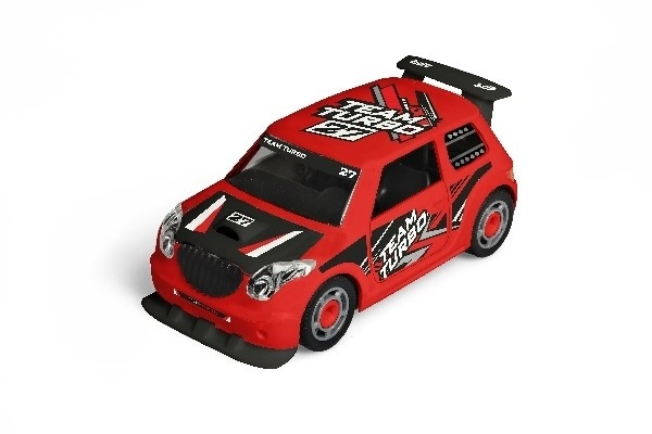 1:20 JUNIOR KIT Pull Back Rallye Car, red i gruppen LEKSAKER, BARN- & BABYPRODUKTER / Leksaker / Leksaksbilar & andra fordon hos TP E-commerce Nordic AB (A10096)