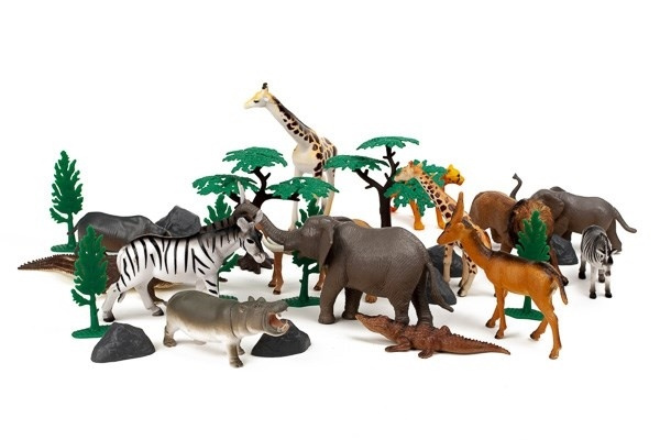 Animal planet 30st vilda djur i 3,2L behållare i gruppen LEKSAKER, BARN- & BABYPRODUKTER / Leksaker / Figurer, Miniatyrer & tillbehör hos TP E-commerce Nordic AB (A10140)