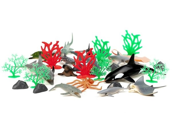 Animal Planet 30st havslevande djur i 3,2L behållare i gruppen LEKSAKER, BARN- & BABYPRODUKTER / Leksaker / Figurer, Miniatyrer & tillbehör hos TP E-commerce Nordic AB (A10141)