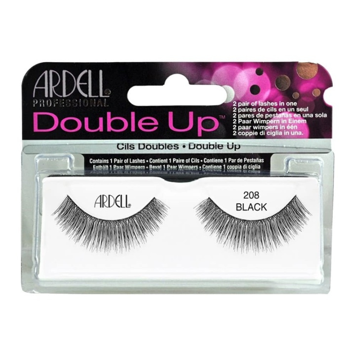 Ardell Double Up False Eyelashes Black 208 i gruppen SKÖNHET & HÄLSA / Makeup / Ögon & Ögonbryn / Lösögonfransar hos TP E-commerce Nordic AB (A10257)