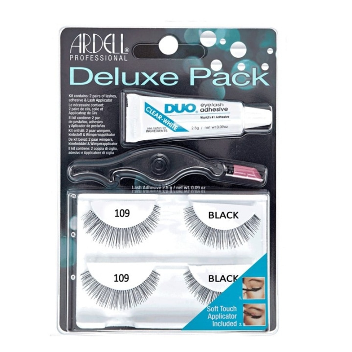 Ardell Eyelash Deluxe Pack 109 Black i gruppen SKÖNHET & HÄLSA / Makeup / Ögon & Ögonbryn / Lösögonfransar hos TP E-commerce Nordic AB (A10263)