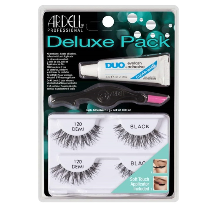 Ardell Eyelash Deluxe Pack Demi 120 Black i gruppen SKÖNHET & HÄLSA / Makeup / Ögon & Ögonbryn / Lösögonfransar hos TP E-commerce Nordic AB (A10264)