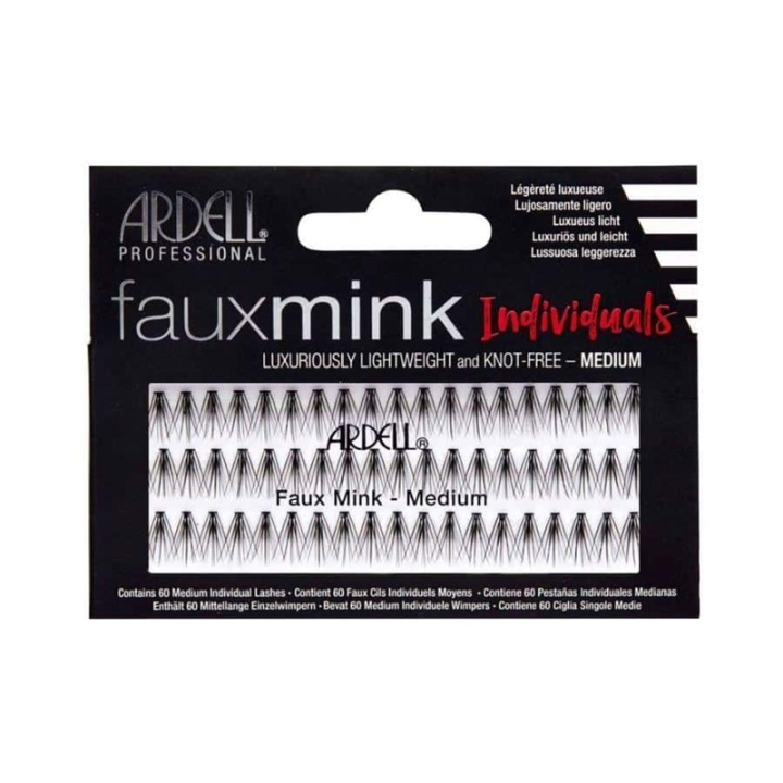 Ardell Faux Mink Individuals Medium Black i gruppen SKÖNHET & HÄLSA / Makeup / Ögon & Ögonbryn / Lösögonfransar hos TP E-commerce Nordic AB (A10271)