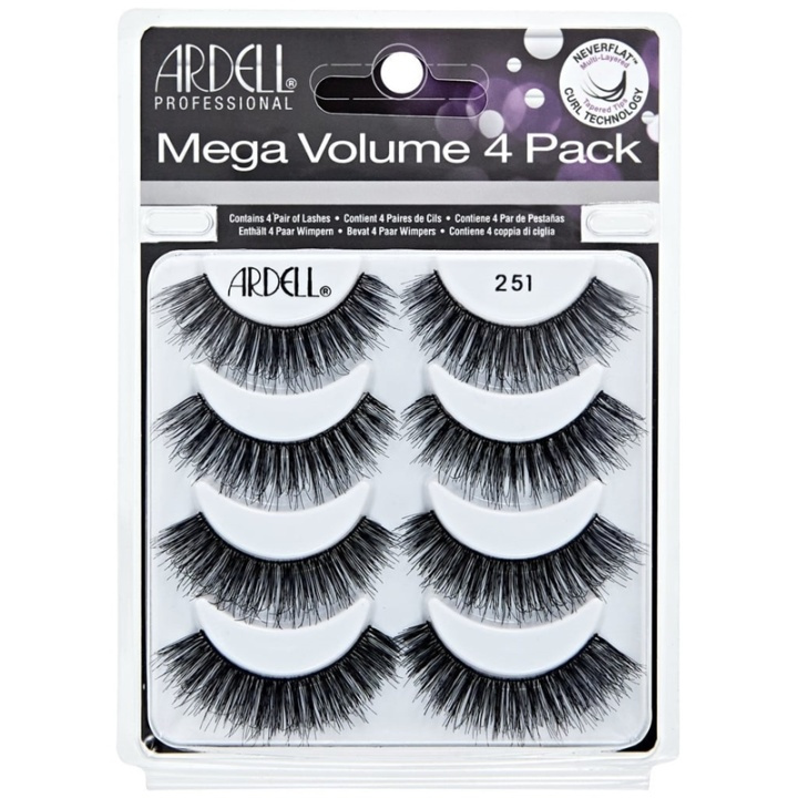 Ardell Mega Volume 4 Pack 251 i gruppen SKÖNHET & HÄLSA / Makeup / Ögon & Ögonbryn / Lösögonfransar hos TP E-commerce Nordic AB (A10311)