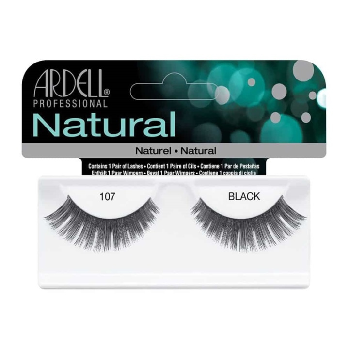 Ardell Natural Lashes 107 Black i gruppen SKÖNHET & HÄLSA / Makeup / Ögon & Ögonbryn / Lösögonfransar hos TP E-commerce Nordic AB (A10315)