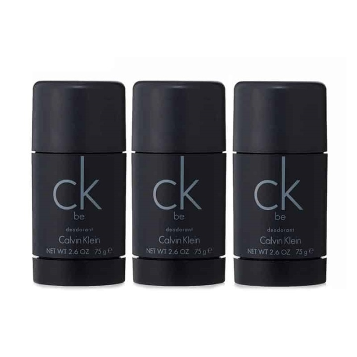 3-pack Calvin Klein CK Be Deostick 75ml i gruppen SKÖNHET & HÄLSA / Doft & Parfym / Deodorant / Deo för honom hos TP E-commerce Nordic AB (A10562)