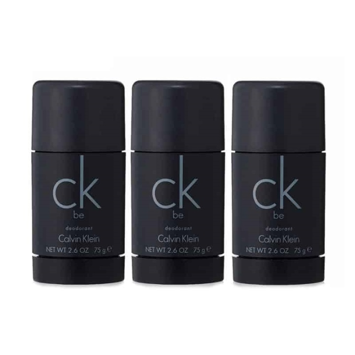 Calvin Klein 3-pack Calvin Klein CK Be Deostick 75ml i gruppen SKÖNHET & HÄLSA / Doft & Parfym / Deodorant / Deo för honom hos TP E-commerce Nordic AB (A10562)