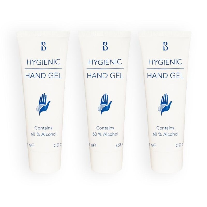 Cleansing Hand Gel With Alcohol 3-pack Brilliant Smile Hygienic Hand Gel With Alcohol 75ml i gruppen SKÖNHET & HÄLSA / Hälsovård / Handdesinfektion hos TP E-commerce Nordic AB (A10672)
