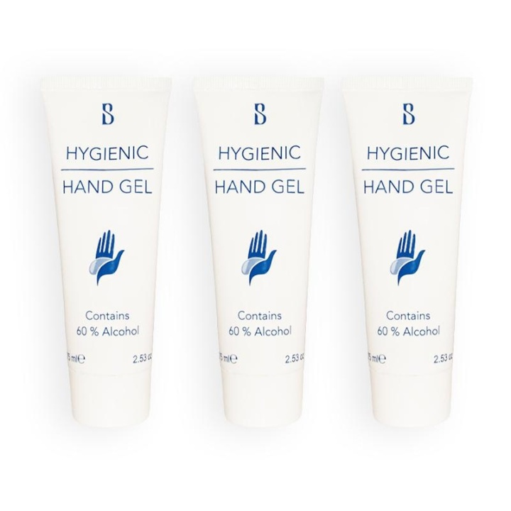 3-pack Brilliant Smile Hygienic Hand Gel With Alcohol 75ml i gruppen SKÖNHET & HÄLSA / Hälsovård / Handdesinfektion hos TP E-commerce Nordic AB (A10672)