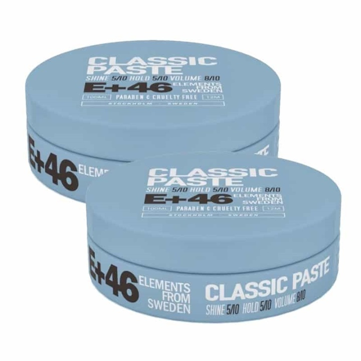 E+46 2-pack E+46 Classic Paste 100ml i gruppen SKÖNHET & HÄLSA / Hår & Styling / Hårstylingprodukter / Hårvax hos TP E-commerce Nordic AB (A10798)