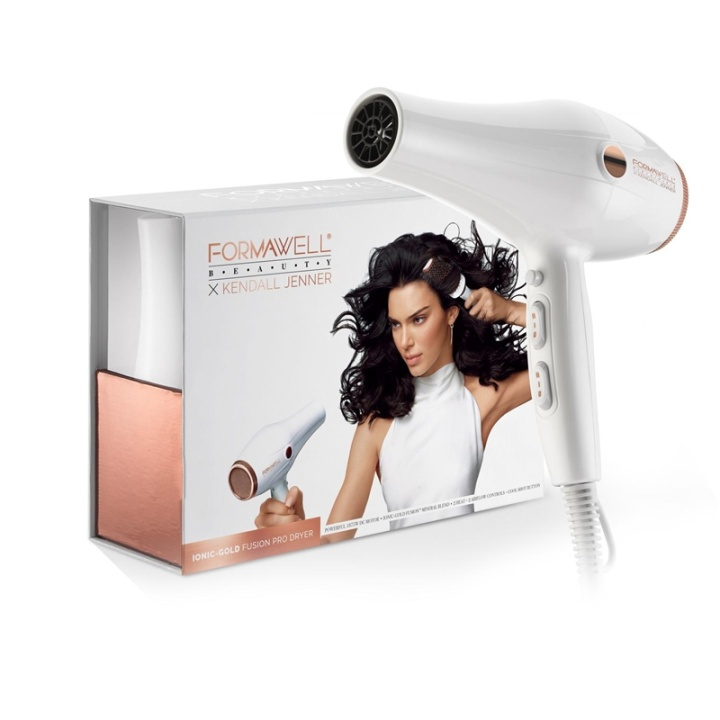 Formawell Beauty x Kendall Jenner Ionic Gold Fusion Pro Dryer i gruppen SKÖNHET & HÄLSA / Hår & Styling / Stylingverktyg / Hårfönar hos TP E-commerce Nordic AB (A10914)