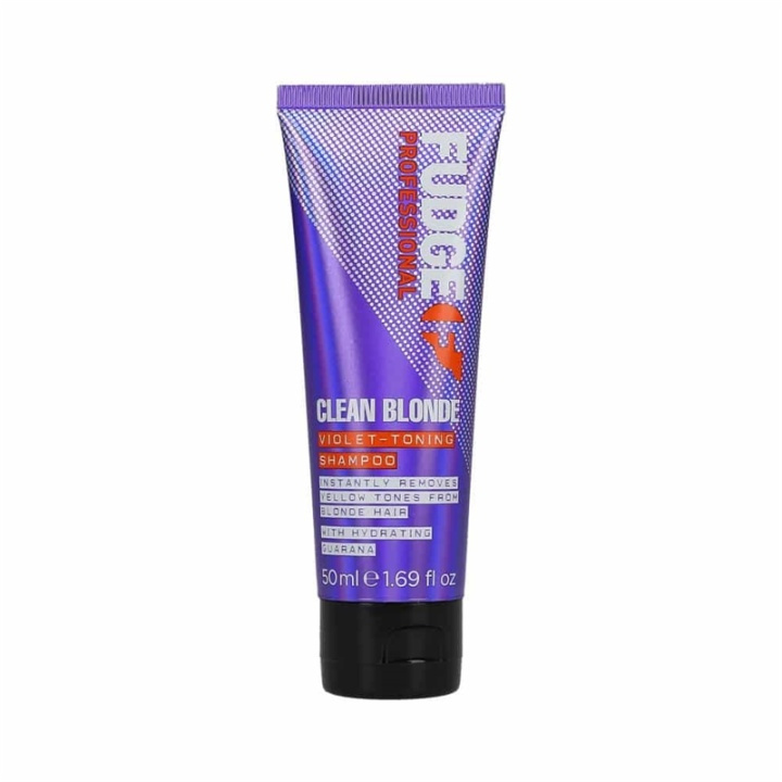 Fudge Clean Blonde Violet Toning Shampoo 50ml i gruppen SKÖNHET & HÄLSA / Hår & Styling / Hårvårdsprodukter / Hårfärg / Silverschampo hos TP E-commerce Nordic AB (A10921)