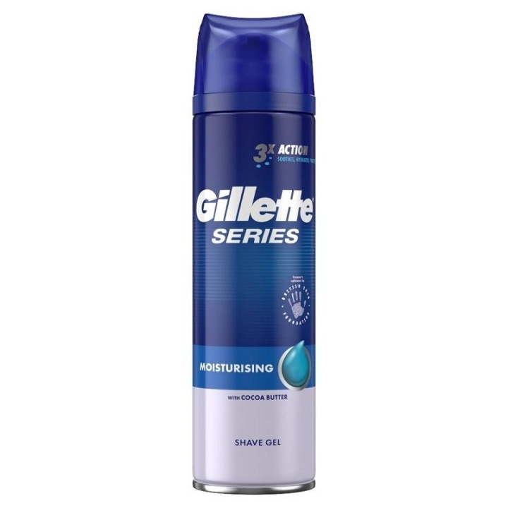 Gillette Series Moisturising Shave Gel 200ml i gruppen SKÖNHET & HÄLSA / Hår & Styling / Rakning & Trimning / Rakhyvlar & Tillbehör hos TP E-commerce Nordic AB (A10927)