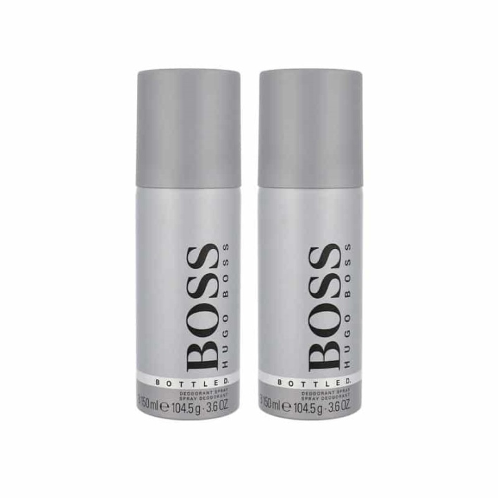 2-pack Hugo Boss Bottled Deo Spray 150ml i gruppen SKÖNHET & HÄLSA / Doft & Parfym / Deodorant / Deo för honom hos TP E-commerce Nordic AB (A10984)