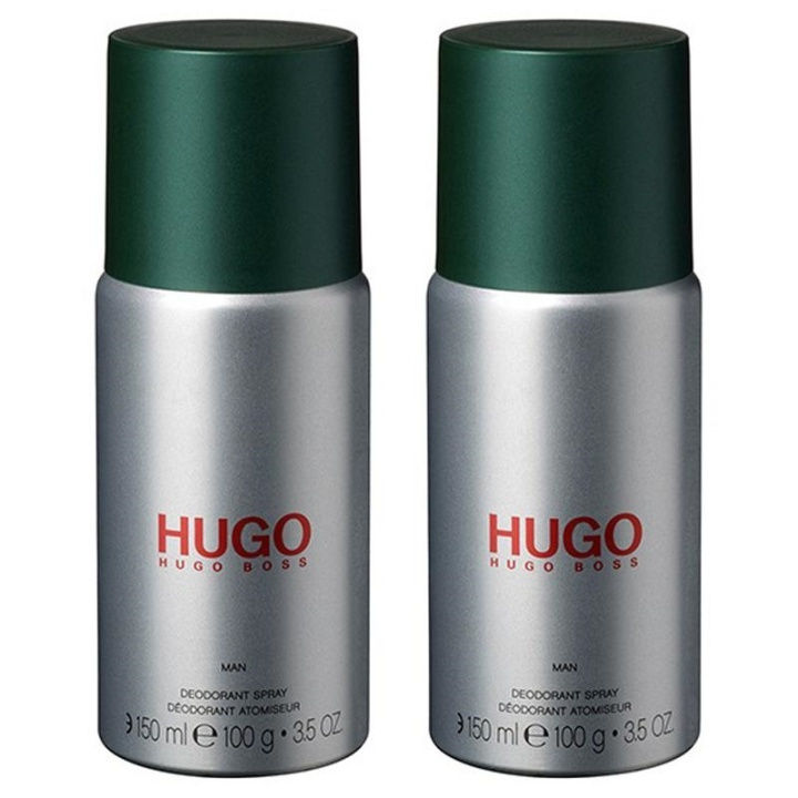 2-pack Hugo Boss Hugo Man Deo Spray 150ml i gruppen SKÖNHET & HÄLSA / Doft & Parfym / Deodorant / Deo för honom hos TP E-commerce Nordic AB (A10985)