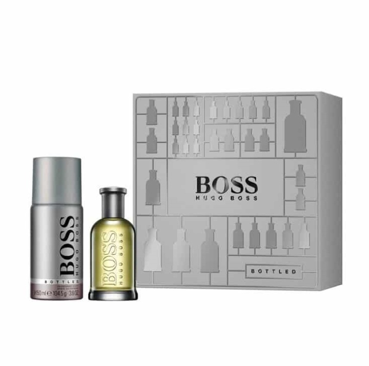 Giftset Hugo Boss Bottled Edt 50ml + Deospray 150ml i gruppen SKÖNHET & HÄLSA / Doft & Parfym / Parfym / Parfymboxar hos TP E-commerce Nordic AB (A10990)