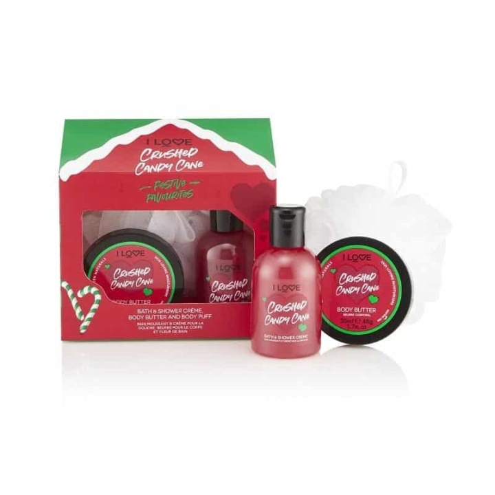 I Love... Giftset I Love…Crushed Candy Cane Festive Favourites i gruppen SKÖNHET & HÄLSA / Hudvård / Kroppsvård / Bad & Duschcreme hos TP E-commerce Nordic AB (A11010)