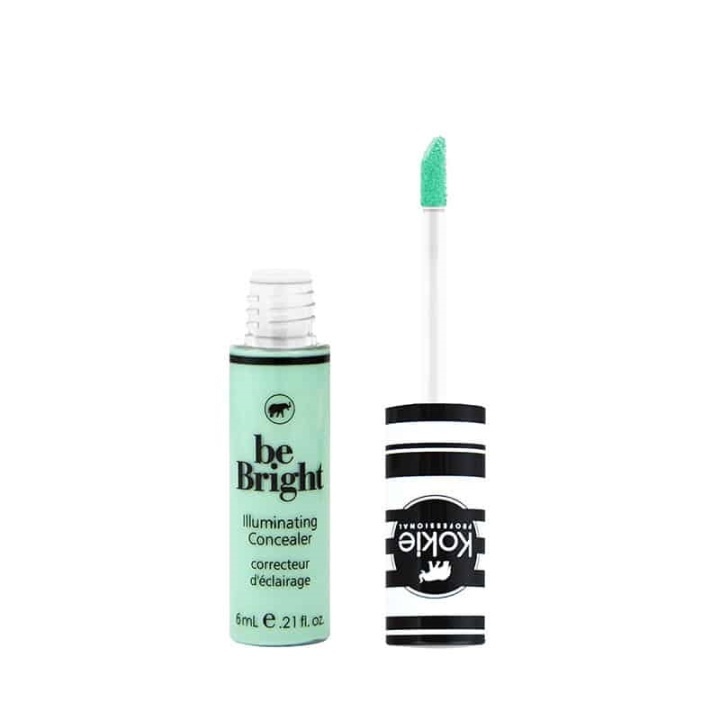 Kokie Be Bright Illuminating Concealer Color Correct - Green i gruppen SKÖNHET & HÄLSA / Makeup / Basmakeup / Concealer hos TP E-commerce Nordic AB (A11166)