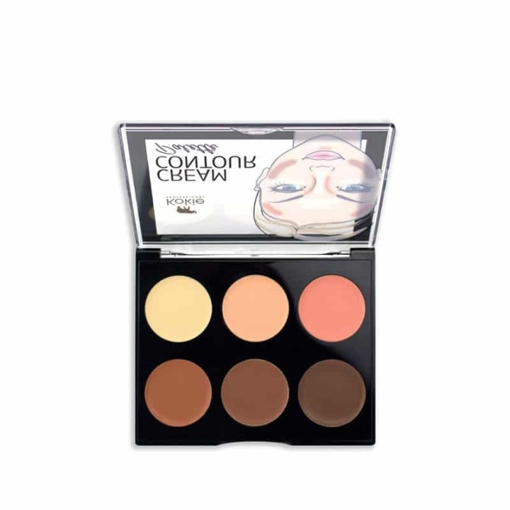 Kokie Cream Contour Palette - Deep/Dark i gruppen SKÖNHET & HÄLSA / Makeup / Basmakeup / Contour/Highlight hos TP E-commerce Nordic AB (A11190)