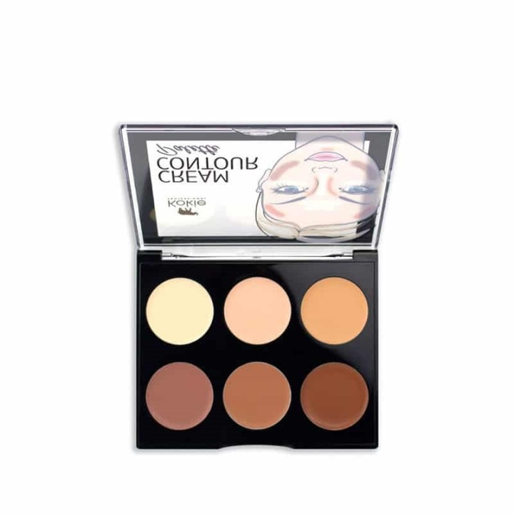 Kokie Cosmetics Kokie Cream Contour Palette - Light/Medium i gruppen SKÖNHET & HÄLSA / Makeup / Basmakeup / Contour/Highlight hos TP E-commerce Nordic AB (A11191)
