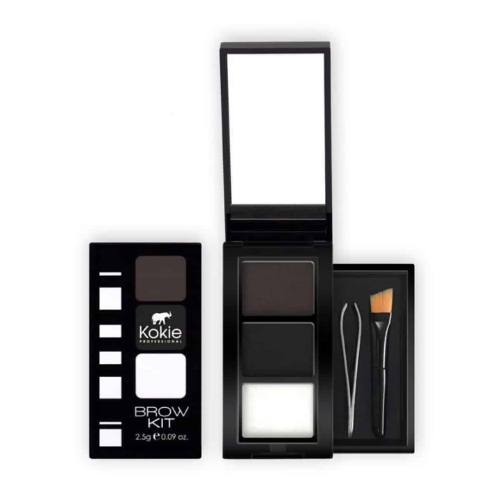 Kokie Eyebrow Kit - Black i gruppen SKÖNHET & HÄLSA / Makeup / Ögon & Ögonbryn / Ögonbrynskit hos TP E-commerce Nordic AB (A11253)