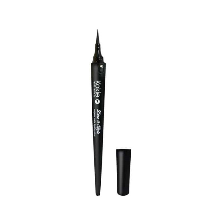 Kokie Line & Style Liquid Longwear Matte Liquid Eyeliner Jet Black i gruppen SKÖNHET & HÄLSA / Makeup / Ögon & Ögonbryn / Eyeliner / Kajal hos TP E-commerce Nordic AB (A11375)