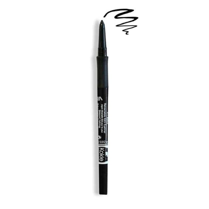 Kokie Retractable Kohl Eyeliner - Black i gruppen SKÖNHET & HÄLSA / Makeup / Ögon & Ögonbryn / Eyeliner / Kajal hos TP E-commerce Nordic AB (A11459)