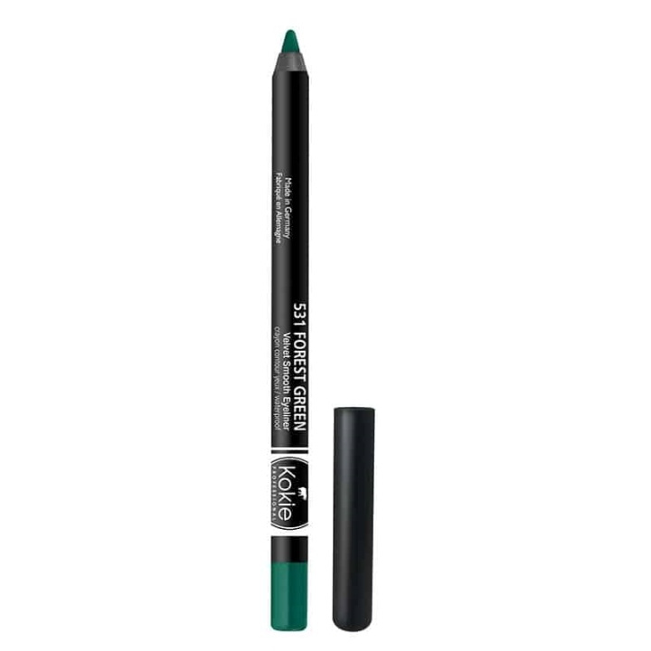 Kokie Velvet Smooth Eyeliner - Forest Green i gruppen SKÖNHET & HÄLSA / Makeup / Ögon & Ögonbryn / Eyeliner / Kajal hos TP E-commerce Nordic AB (A11557)