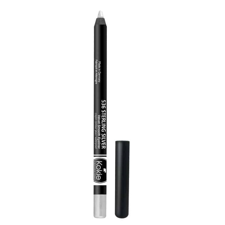 Kokie Cosmetics Kokie Velvet Smooth Eyeliner - Sterling Silver i gruppen SKÖNHET & HÄLSA / Makeup / Ögon & Ögonbryn / Eyeliner / Kajal hos TP E-commerce Nordic AB (A11560)