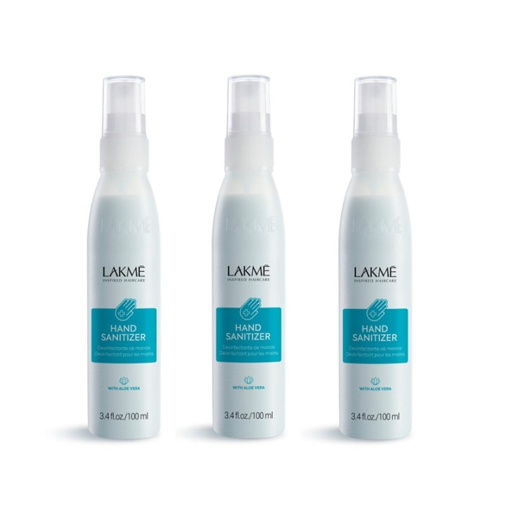 3-pack Lakmé Hand Sanitizer With Aloe Vera 100ml i gruppen SKÖNHET & HÄLSA / Hälsovård / Handdesinfektion hos TP E-commerce Nordic AB (A11586)