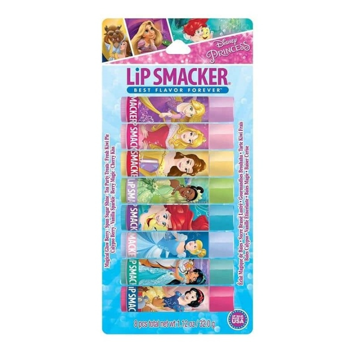 Lip Smacker Disney Princess Party Pack 8pcs i gruppen SKÖNHET & HÄLSA / Makeup / Läppar / Läppbalsam hos TP E-commerce Nordic AB (A11616)