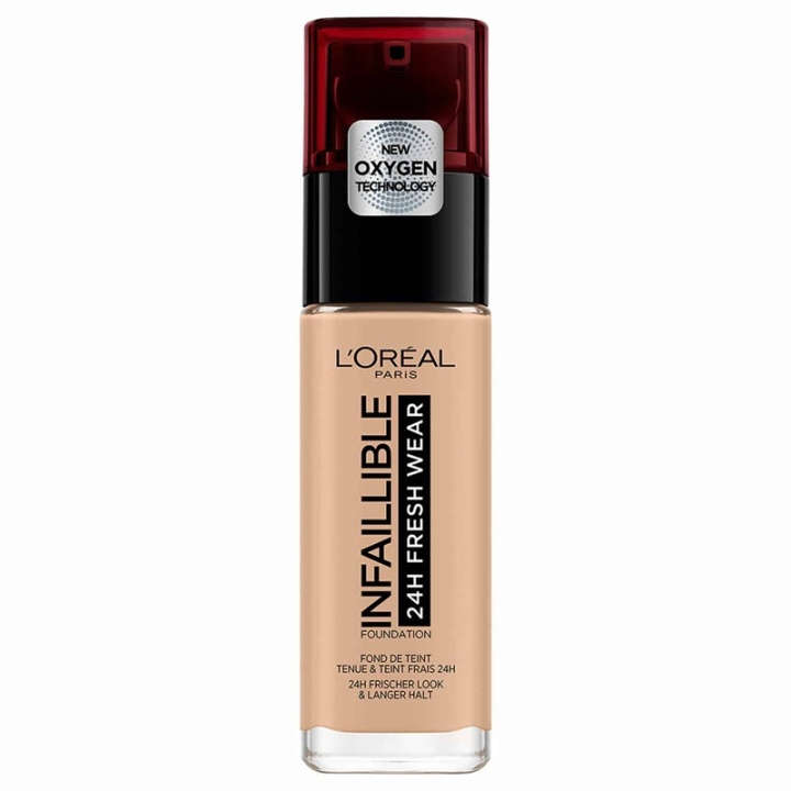 LOreal Paris Infallible 24H Fresh Wear 145 Rose Beige 30ml i gruppen SKÖNHET & HÄLSA / Makeup / Basmakeup / Foundation hos TP E-commerce Nordic AB (A11664)