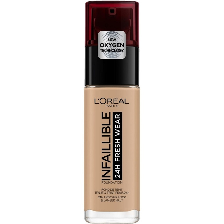 LOreal Paris Infallible 24H Fresh Wear 220 Sand 30ml i gruppen SKÖNHET & HÄLSA / Makeup / Basmakeup / Foundation hos TP E-commerce Nordic AB (A11666)