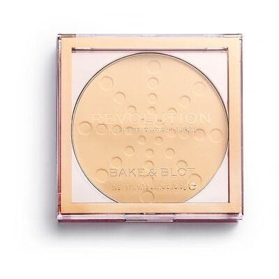 Makeup Revolution Bake & Blot Powder - Banana i gruppen SKÖNHET & HÄLSA / Makeup / Basmakeup / Puder hos TP E-commerce Nordic AB (A11735)