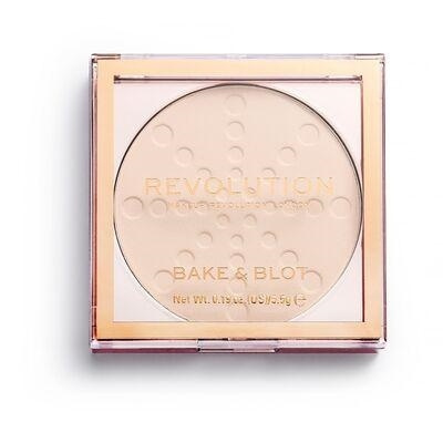 Makeup Revolution Bake & Blot Powder - Translucent i gruppen SKÖNHET & HÄLSA / Makeup / Basmakeup / Puder hos TP E-commerce Nordic AB (A11738)