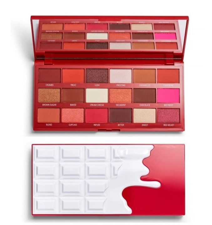 Makeup Revolution Chocolate Palette - Red Velvet i gruppen SKÖNHET & HÄLSA / Makeup / Ögon & Ögonbryn / Ögonskuggor hos TP E-commerce Nordic AB (A11762)