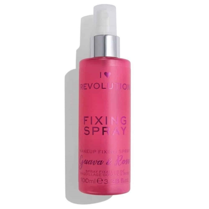 Makeup Revolution I Heart Revolution Fixing Spray - Guava & Rose i gruppen SKÖNHET & HÄLSA / Makeup / Basmakeup / Setting Spray hos TP E-commerce Nordic AB (A11923)