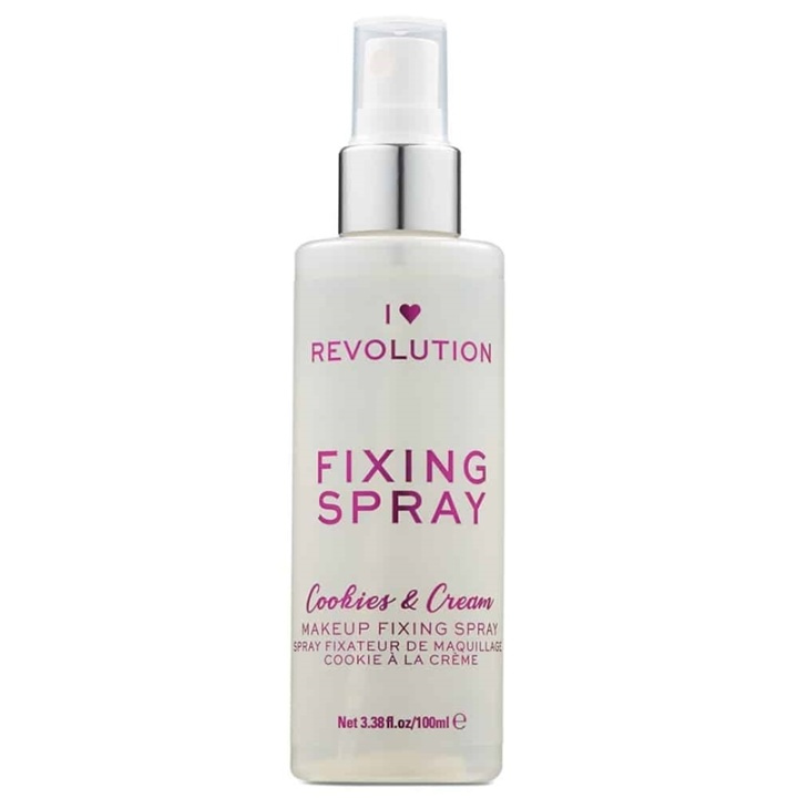 Makeup Revolution I Heart Revolution Fixing Spray Cookies & Cream i gruppen SKÖNHET & HÄLSA / Makeup / Basmakeup / Setting Spray hos TP E-commerce Nordic AB (A11925)