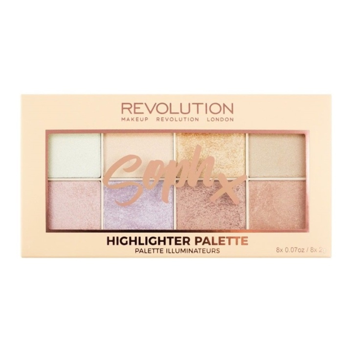 Makeup Revolution Soph X Highlighter Palette i gruppen SKÖNHET & HÄLSA / Makeup / Basmakeup / Contour/Highlight hos TP E-commerce Nordic AB (A12030)