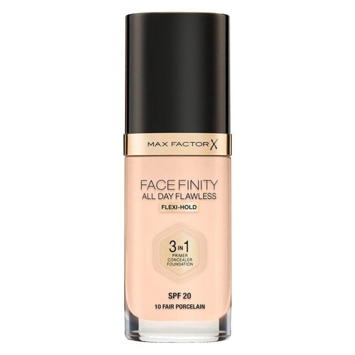 Max Factor Facefinity 3 In 1 Foundation 10 Fair Porcelain i gruppen SKÖNHET & HÄLSA / Makeup / Basmakeup / Foundation hos TP E-commerce Nordic AB (A12094)