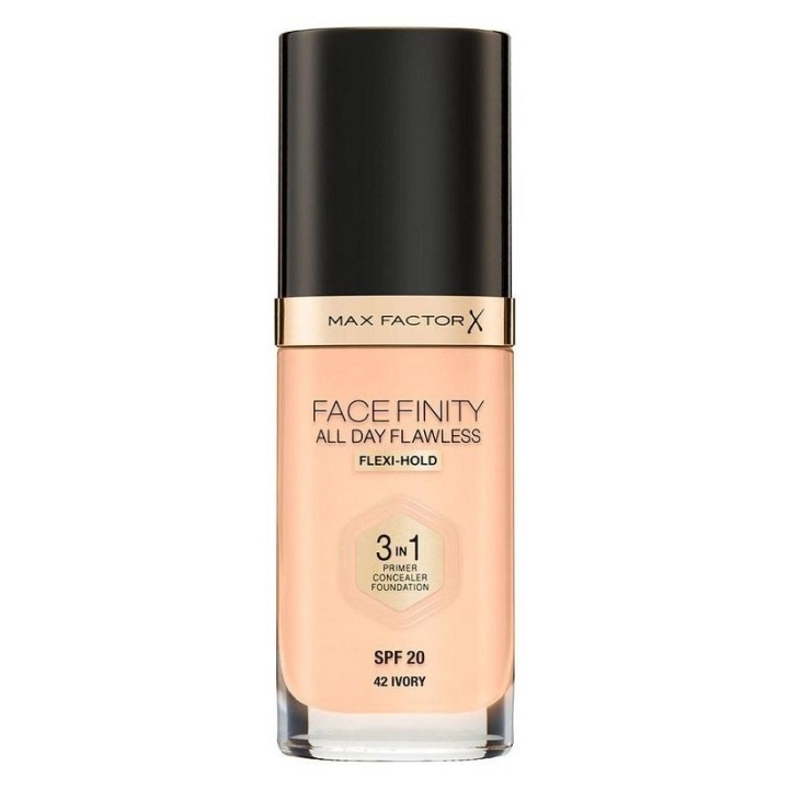 Max Factor Facefinity 3 In 1 Foundation 42 Ivory i gruppen SKÖNHET & HÄLSA / Makeup / Basmakeup / Foundation hos TP E-commerce Nordic AB (A12095)