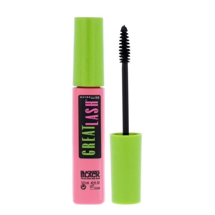 Maybelline Great Lash Mascara Blackest Black 12,5ml i gruppen SKÖNHET & HÄLSA / Makeup / Ögon & Ögonbryn / Mascara hos TP E-commerce Nordic AB (A12139)