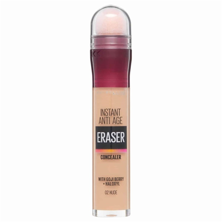 Maybelline Instant Anti Age Eraser Concealer - 02 Nude i gruppen SKÖNHET & HÄLSA / Makeup / Basmakeup / Concealer hos TP E-commerce Nordic AB (A12140)