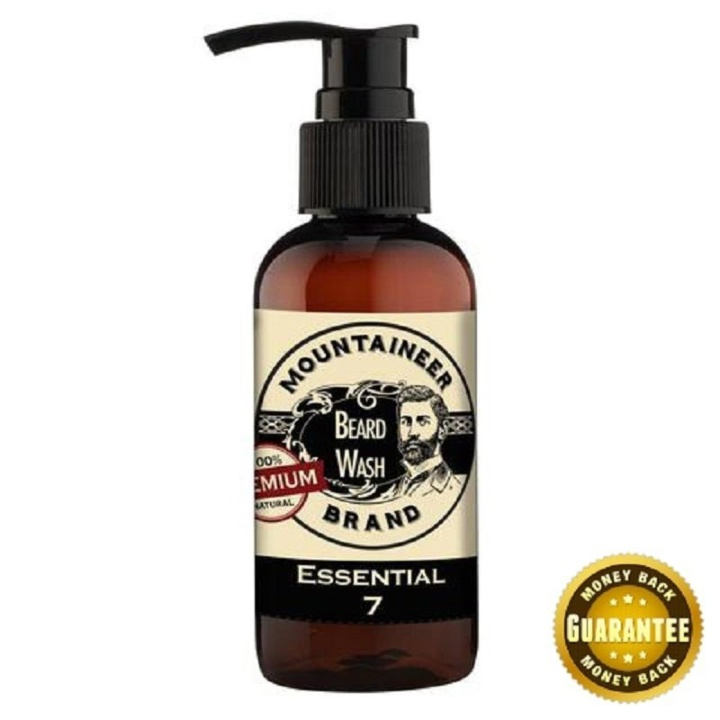 Mountaineer Brand Premium Essential 7 Beard Wash 120ml i gruppen SKÖNHET & HÄLSA / Hår & Styling / Skäggvård / Skäggolja hos TP E-commerce Nordic AB (A12303)