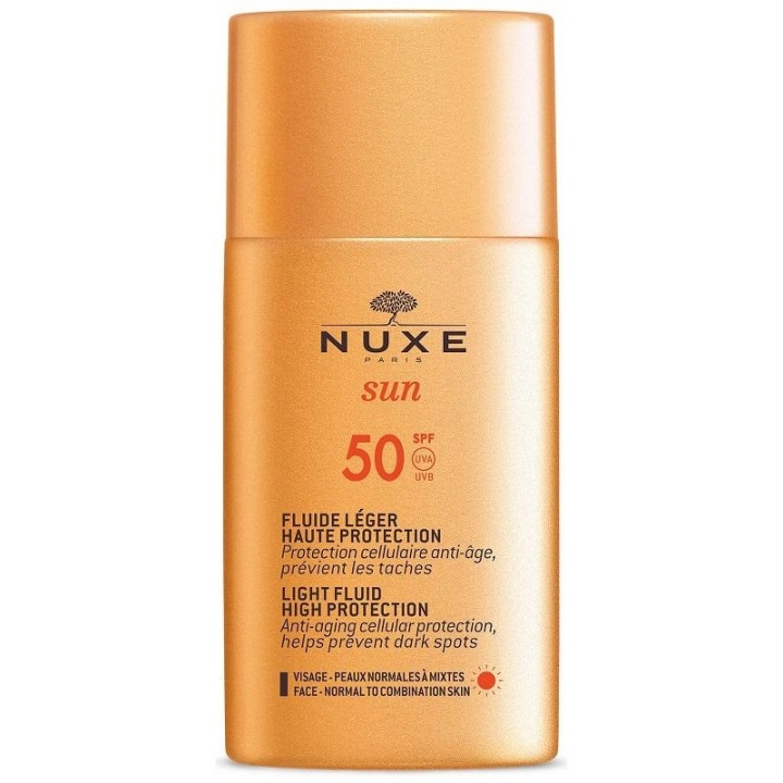 Nuxe Sun Light Fluid High Protection, Solkräm SPF50 50ml i gruppen SKÖNHET & HÄLSA / Hudvård / Solskydd & Tanning / Solskydd hos TP E-commerce Nordic AB (A12338)