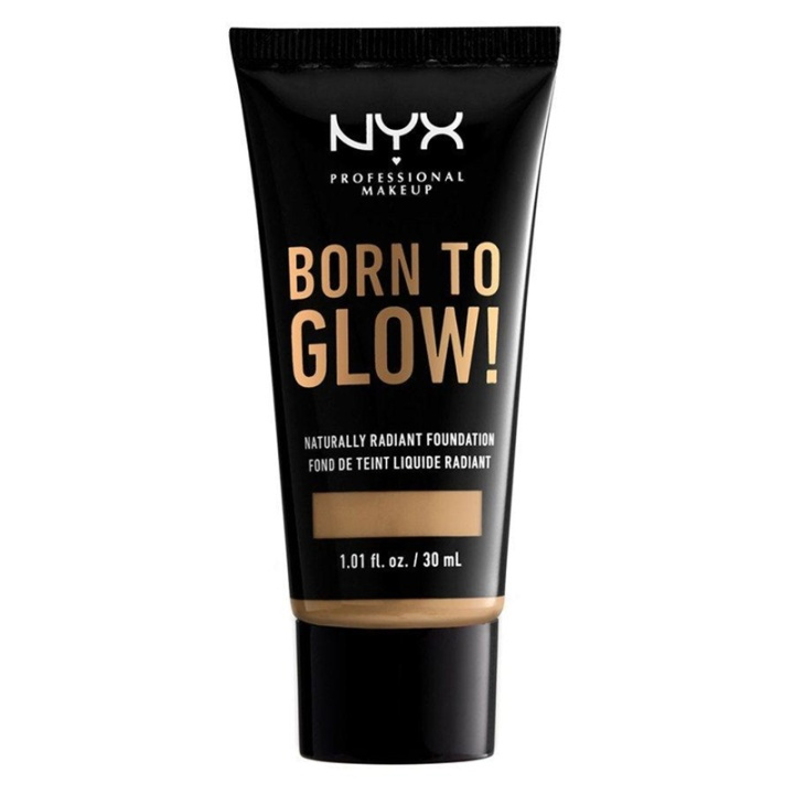 NYX Born To Glow Naturally Radiant Foundation 30ml - Beige i gruppen SKÖNHET & HÄLSA / Makeup / Basmakeup / Foundation hos TP E-commerce Nordic AB (A12344)