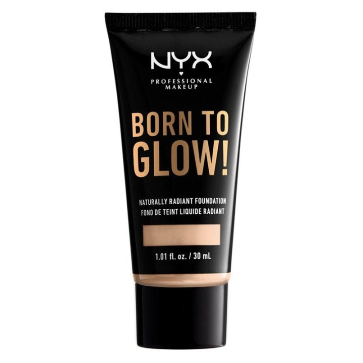 NYX Born To Glow Naturally Radiant Foundation 30ml - Light Ivory i gruppen SKÖNHET & HÄLSA / Makeup / Basmakeup / Foundation hos TP E-commerce Nordic AB (A12350)